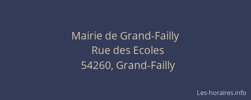 Mairie de Grand-Failly