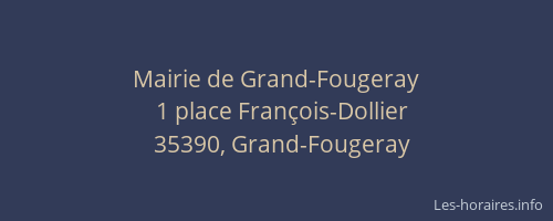 Mairie de Grand-Fougeray