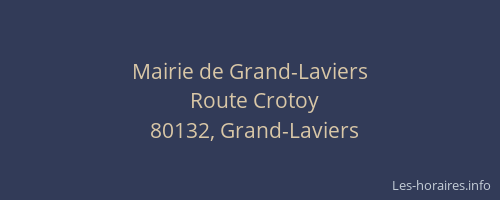 Mairie de Grand-Laviers