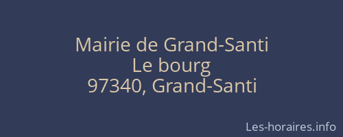 Mairie de Grand-Santi