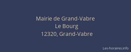 Mairie de Grand-Vabre