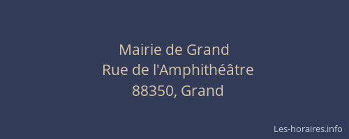 Mairie de Grand