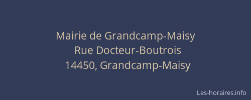 Mairie de Grandcamp-Maisy