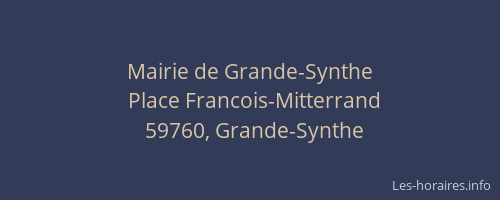 Mairie de Grande-Synthe