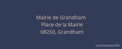 Mairie de Grandham