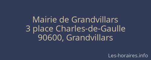 Mairie de Grandvillars