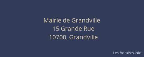 Mairie de Grandville