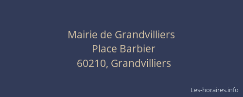 Mairie de Grandvilliers
