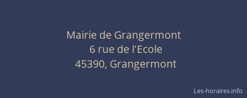 Mairie de Grangermont