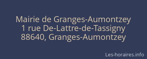 Mairie de Granges-Aumontzey