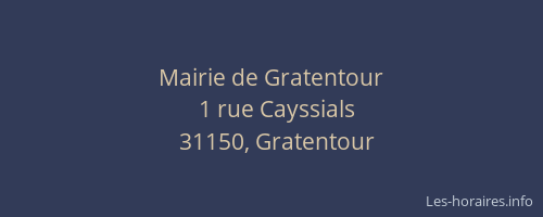 Mairie de Gratentour