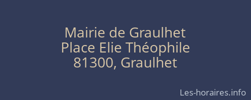 Mairie de Graulhet