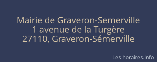 Mairie de Graveron-Semerville