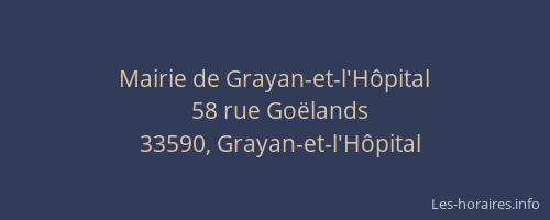 Mairie de Grayan-et-l'Hôpital