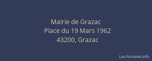 Mairie de Grazac