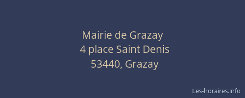 Mairie de Grazay