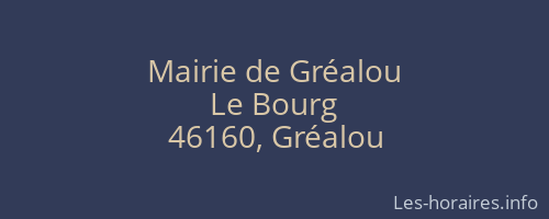 Mairie de Gréalou