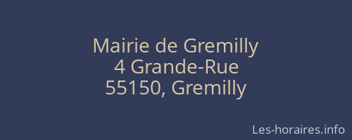 Mairie de Gremilly