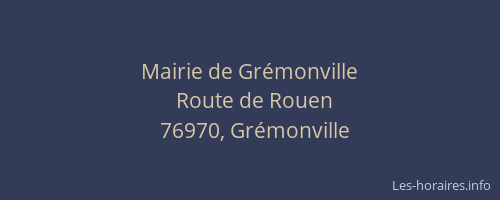Mairie de Grémonville