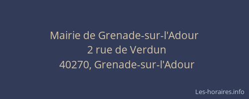 Mairie de Grenade-sur-l'Adour