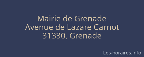 Mairie de Grenade