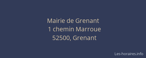 Mairie de Grenant
