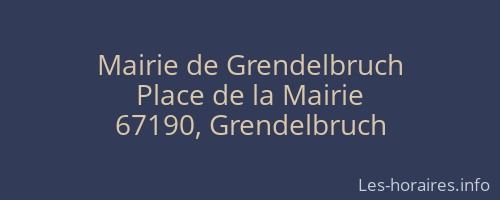 Mairie de Grendelbruch