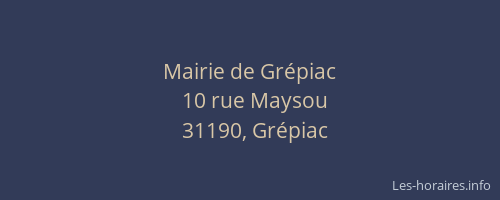 Mairie de Grépiac