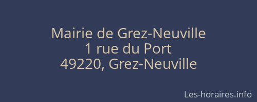 Mairie de Grez-Neuville