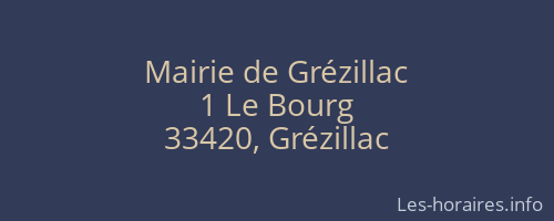 Mairie de Grézillac