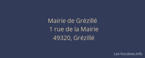 Mairie de Grézillé