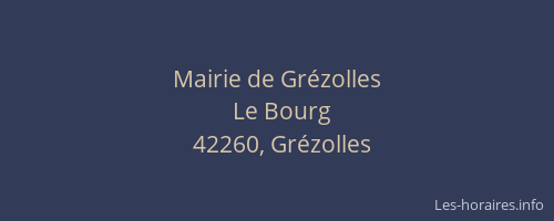 Mairie de Grézolles