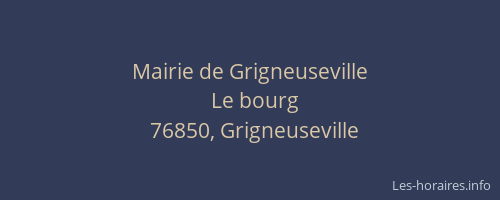 Mairie de Grigneuseville