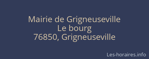 Mairie de Grigneuseville
