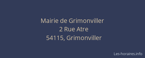 Mairie de Grimonviller
