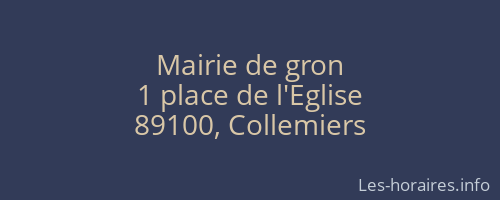 Mairie de gron