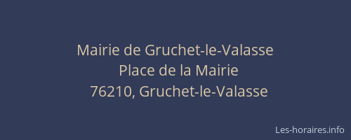 Mairie de Gruchet-le-Valasse