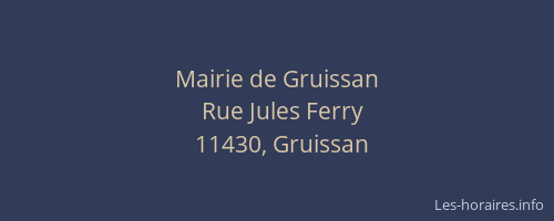 Mairie de Gruissan