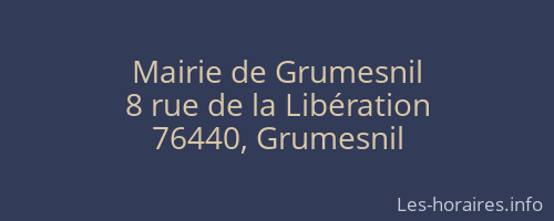 Mairie de Grumesnil