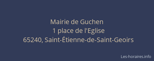 Mairie de Guchen