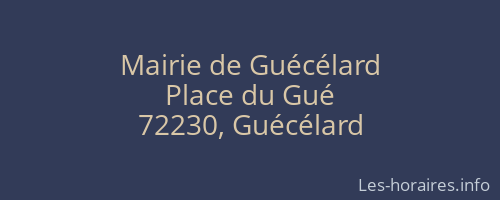 Mairie de Guécélard