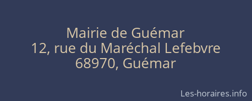 Mairie de Guémar
