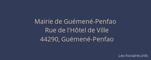 Mairie de Guémené-Penfao