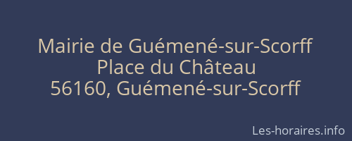 Mairie de Guémené-sur-Scorff