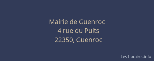 Mairie de Guenroc