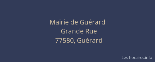 Mairie de Guérard