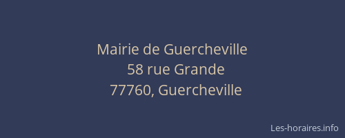 Mairie de Guercheville