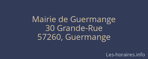 Mairie de Guermange