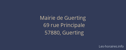 Mairie de Guerting