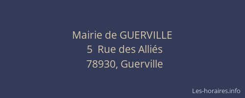 Mairie de GUERVILLE